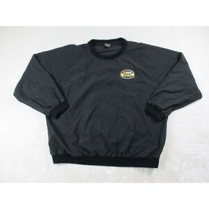 Weatherproof Jacket Mens 2XL XXL‎ Black Pullover Windbreaker Nascar Nextel Cup